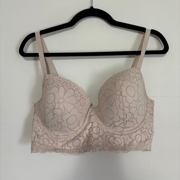 Aerie Real Demi Lace Balconette Bra - Size 36DD - Picture 1 of 5